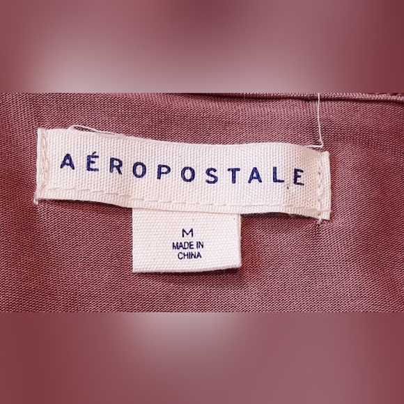 Aeropostale Lace Button-Front Fit & Flare Dress - Size Medium Pink - Picture 6 of 13